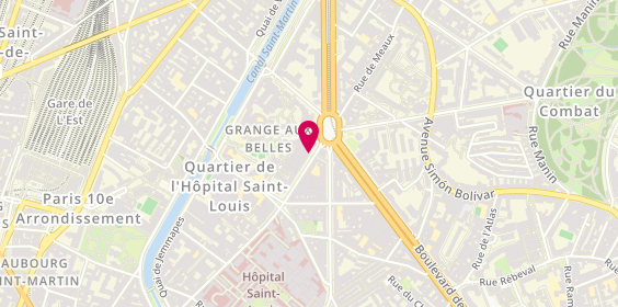 Plan de Pharmacie Goncourt, 65 Rue de la Grange Aux Belles, 75010 Paris