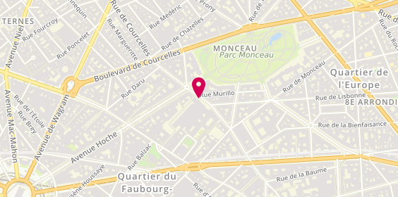 Plan de Pharmacie du Parc Monceau, 63 Rue de Courcelles, 75008 Paris