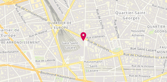 Plan de Pharmacie d'Amsterdam, 21 Rue d'Amsterdam, 75008 Paris