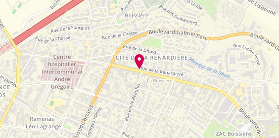 Plan de Pharmacie de la Boissière, 145 Boulevard de la Boissiere, 93100 Montreuil