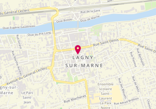 Plan de Pharmacie de l'Abbaye, 21 Rue des Marches, 77400 Lagny-sur-Marne