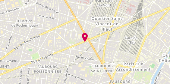Plan de Pharmacie Centrale du Nord, 132 Rue la Fayette, 75010 Paris