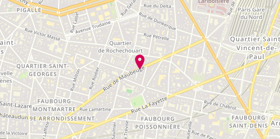 Plan de Pharmacie Maubeuge Pharmacie Naturellement, 58 Rue de Maubeuge, 75009 Paris