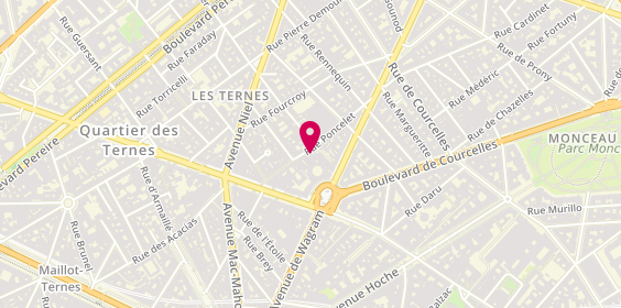 Plan de Grande Pharmacie Poncelet, 22 Rue Poncelet, 75017 Paris