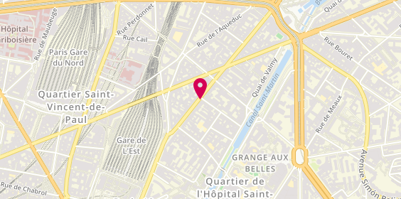 Plan de Pharmacie Parodi, 222 Rue du Faubourg Saint Martin, 75010 Paris