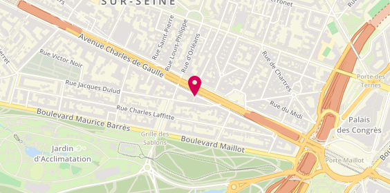 Plan de Pharmacie des Sablons, 85 Avenue Charles de Gaulle, 92200 Neuilly-sur-Seine