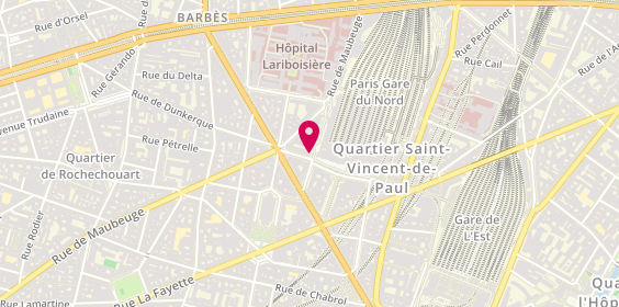 Plan de Pharmacie Paris Nord, 18 Rue de Dunkerque, 75010 Paris