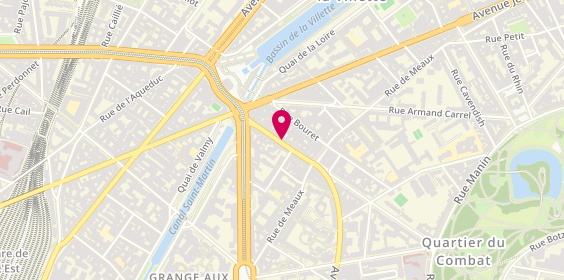 Plan de Elsi Sante, 19 Avenue Secrétan, 75019 Paris