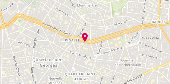 Plan de Pharmacie des Artistes, 7 Boulevard de Clichy, 75009 Paris