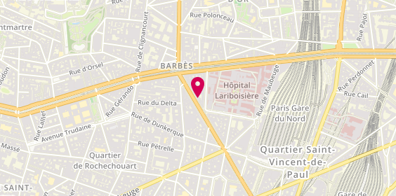 Plan de Pharmacie Paris Magenta, 156 Boulevard Magenta, 75010 Paris