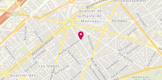 Plan de Grande Pharmacie Courcelles-Demours, 162 Rue de Courcelles, 75017 Paris