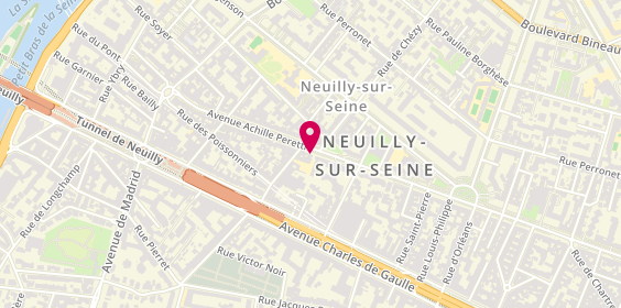 Plan de X et I Groussier pharmacie, 153 avenue du Roule, 92200 Neuilly-sur-Seine