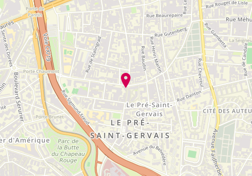 Plan de La Grande Pharmacie du Pré Saint Gervais, 52-54 Rue André Joineau, 93310 Le Pré-Saint-Gervais