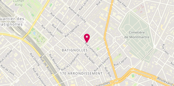 Plan de Pharmacie Burbot Xxx, 25 Rue la Condamine, 75017 Paris