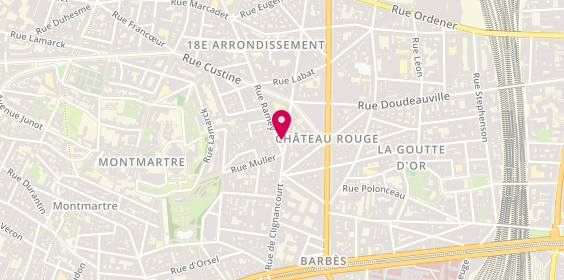 Plan de ZRIBI André, 2 Rue Ramey, 75018 Paris