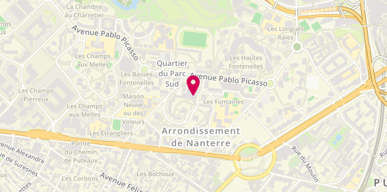 Plan de Pharmacie des Fontenelles, 27 Rue de la Paix, 92000 Nanterre