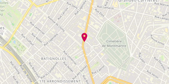 Plan de Pharmacie de la Fourche, 10 Bis Avenue de Saint Ouen, 75018 Paris