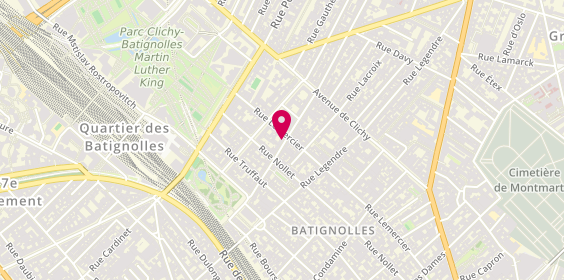 Plan de Pharmacie Nouvelle des Batignolles, 23 Rue des Moines, 75017 Paris