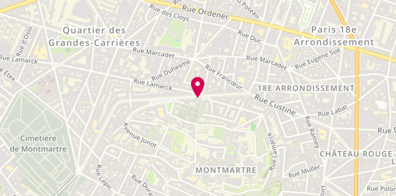 Plan de Pharmacie Caulaincourt, 106 Rue Caulaincourt, 75018 Paris