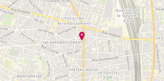Plan de Seleurl Pharmacie Harchouche, 65 Boulevard Barbès, 75018 Paris