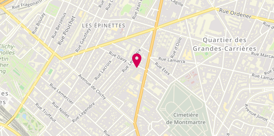 Plan de Pharmacie Bloch Nahmiachexxx, 41 Rue Dautancourt, 75017 Paris