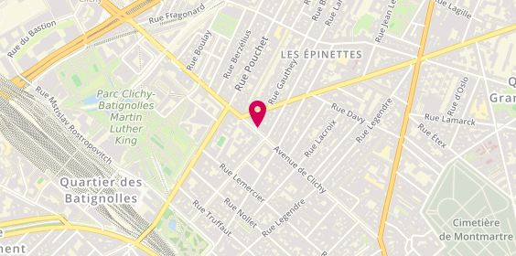 Plan de Grande Pharmacie Brochant, 142 Avenue de Clichy, 75017 Paris