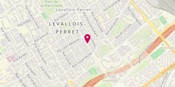 Plan de Grande Pharmacie de Levallois, 42 Rue du Président Wilson, 92300 Levallois-Perret