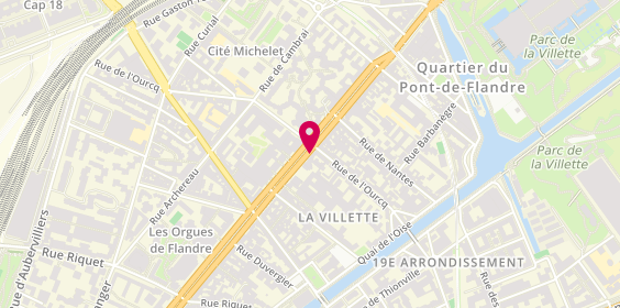 Plan de Pharmacie de la Géode, 118 avenue de Flandre, 75019 Paris