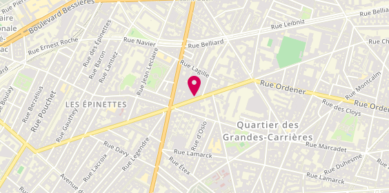 Plan de Grande Pharmacie du 102, 234 Rue Championnet, 75018 Paris