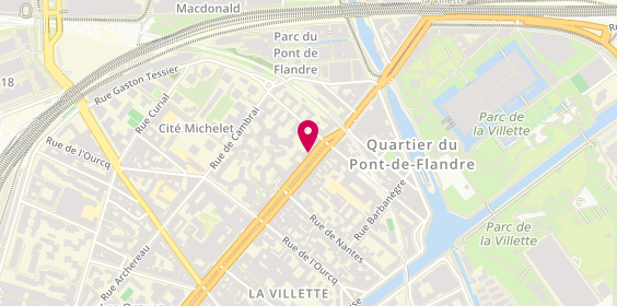 Plan de Aprium Pharmacie, 167 Avenue de Flandre, 75019 Paris