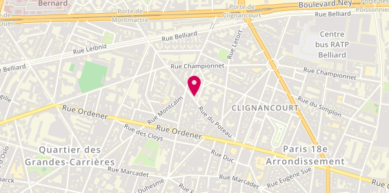 Plan de Pharmacie Santé Bien-être, 40 Rue du Poteau, 75018 Paris
