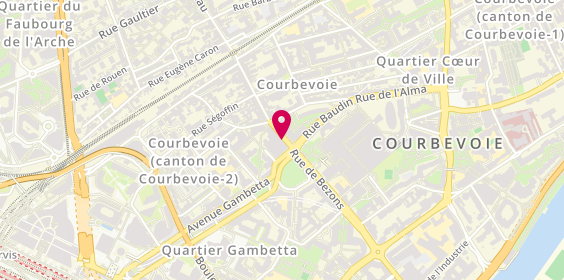Plan de Pharmacie Centrale, 37 Rue de Bezons, 92400 Courbevoie
