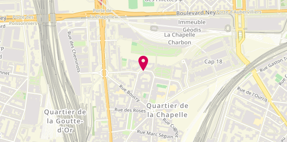 Plan de Pharmacie Centrale, 2 place Pierre Mac Orlan, 75018 Paris