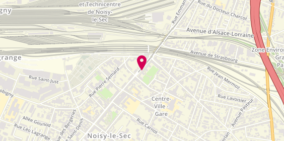 Plan de Pharmacie de la Gare, 106 Rue Jean Jaures, 93130 Noisy-le-Sec