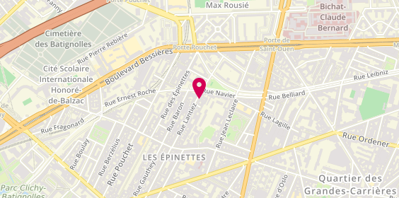 Plan de Laboratoires Oligosanté, 38 Rue Lantiez, 75017 Paris