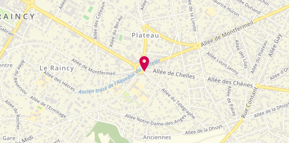 Plan de Pharmacie Blondel, 4 Rond-Point de Montfermeil, 93340 Le Raincy