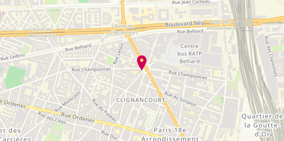 Plan de Grande Pharmacie Paris Ornano, 5 Place Albert Kahn 5 Place Albert Kahn, 75018 Paris