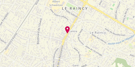 Plan de DJIVA Roch, 87 Avenue de la Resistance, 93340 Le Raincy
