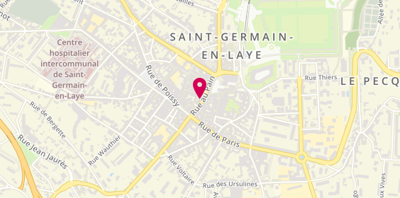 Plan de Pharmacie du Château, 35 Rue au Pain, 78100 Saint-Germain-en-Laye