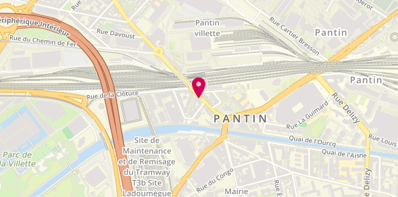 Plan de Pharmacie du Rer Pantin, Zone Aménagement des Grands Moulin De
13 Avenue Edouard Vaillant, 93500 Pantin