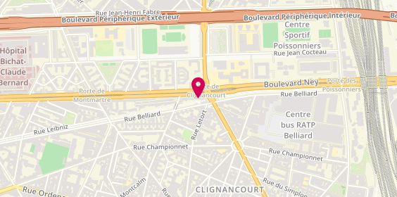 Plan de La Pharmacie Herboriste de Paris, 37 Boulevard Ney, 75018 Paris