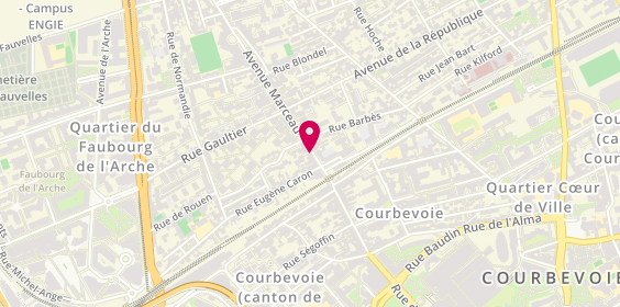 Plan de Pharmacie de la gare, 11 avenue Marceau, 92400 Courbevoie