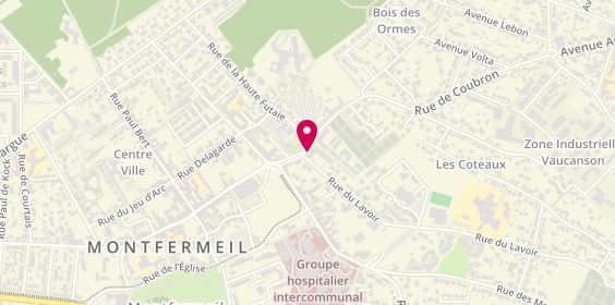 Plan de Pharmacie de l'Hôpital, 6 Place Jean Mermoz, 93370 Montfermeil
