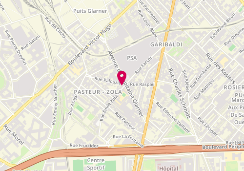 Plan de Pharmacie Fermon, 2 Rue Emile Zola, 93400 Saint-Ouen-sur-Seine