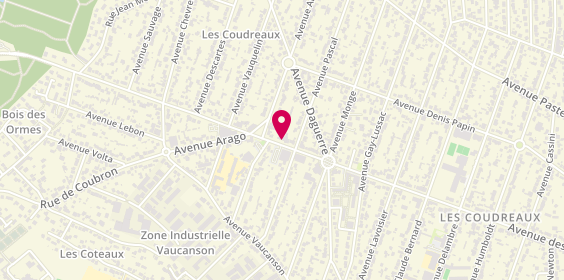 Plan de Pharmacie Les Coudreaux, 146 avenue des Sciences, 77500 Chelles