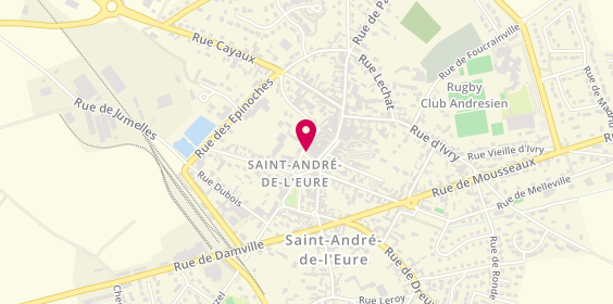 Plan de Pharmacie du Plateau, 6 Place Gambetta, 27220 Saint-André-de-l'Eure