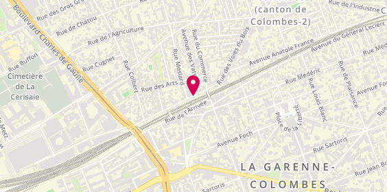 Plan de Pharmacie de Paris, 16 Rue Pierre Brossolette, 92700 Colombes