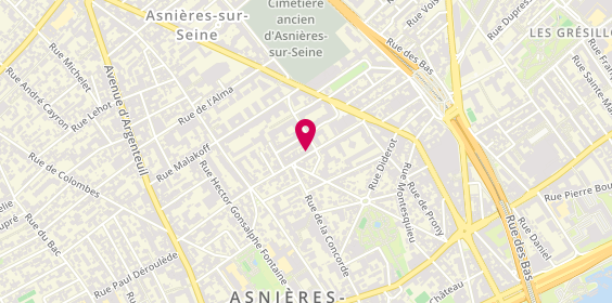 Plan de Pharmacie Collange Xxx, 51 Rue de la Comete, 92600 Asnières-sur-Seine