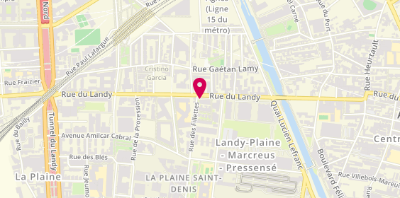 Plan de Pharmacie Olivetti, 79 Rue du Landy, 93300 Aubervilliers