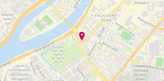 Plan de Pharmacie Vieux St Ouen, 5 Rue de Saint-Denis, 93400 Saint-Ouen-sur-Seine